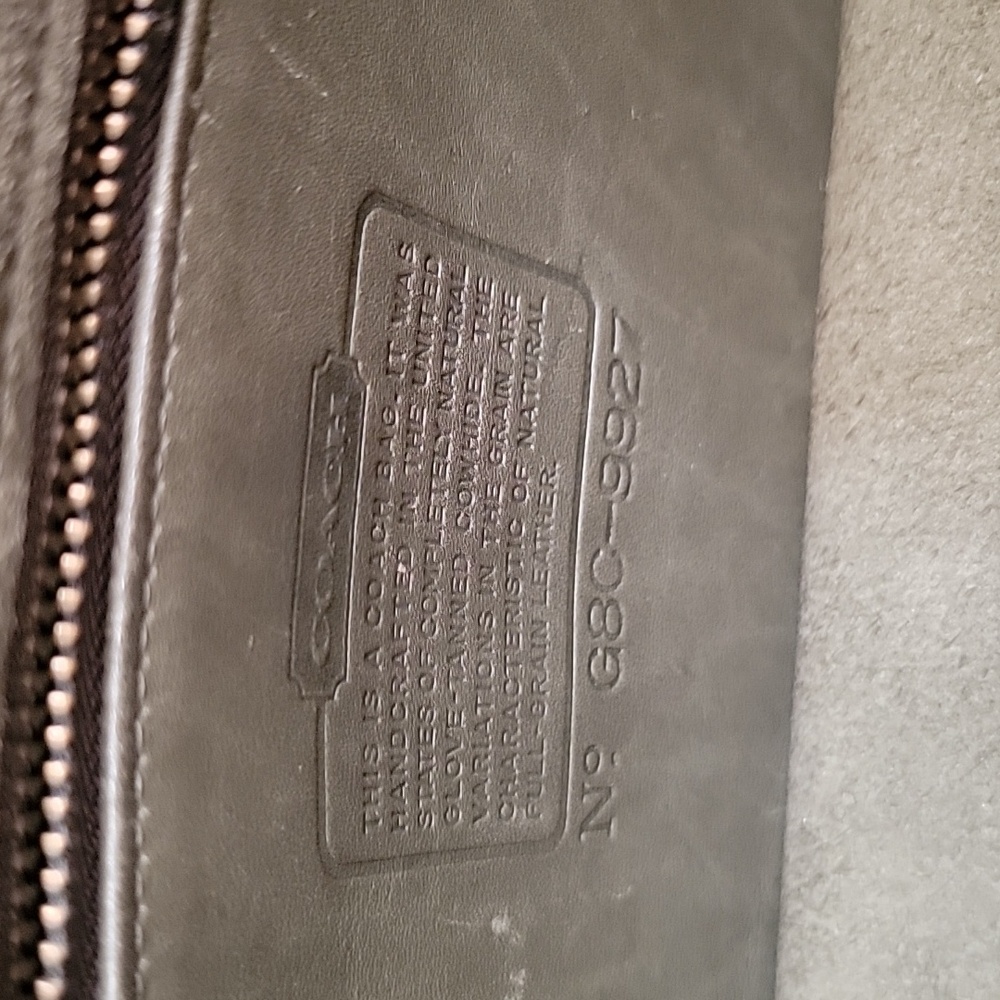 Classic Coach Olive Green Willis Leather Men's Bag - Picture 10 of 16